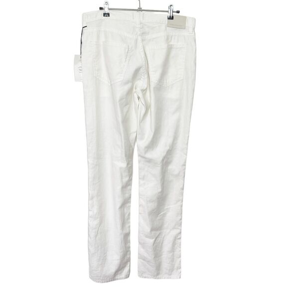 Citizens of Humanity NWT Gage Jeans Men’s Size 27 White Stretch Linen Denim - Picture 3 of 13